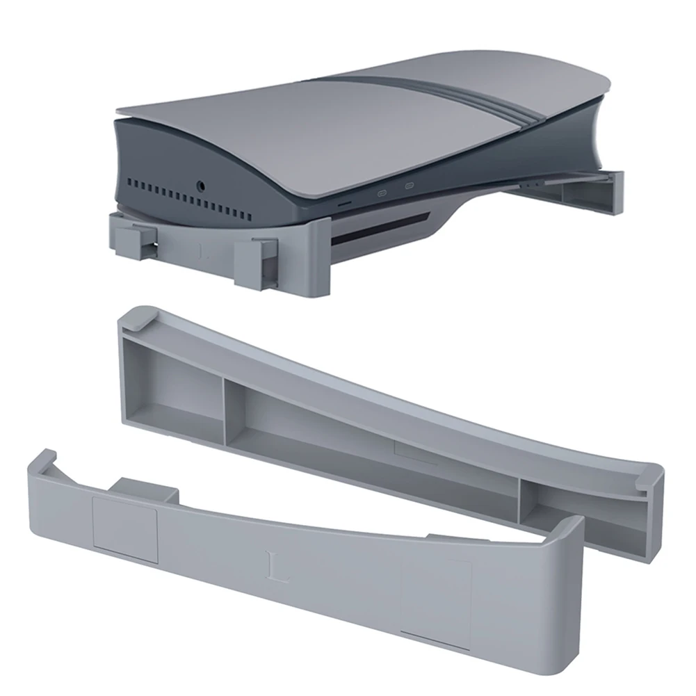Support de base horizontal pour console de jeu, support de base pour console de jeu, support de bureau pour console de jeu, étagère de rangement pour PS5/PS5 Slim