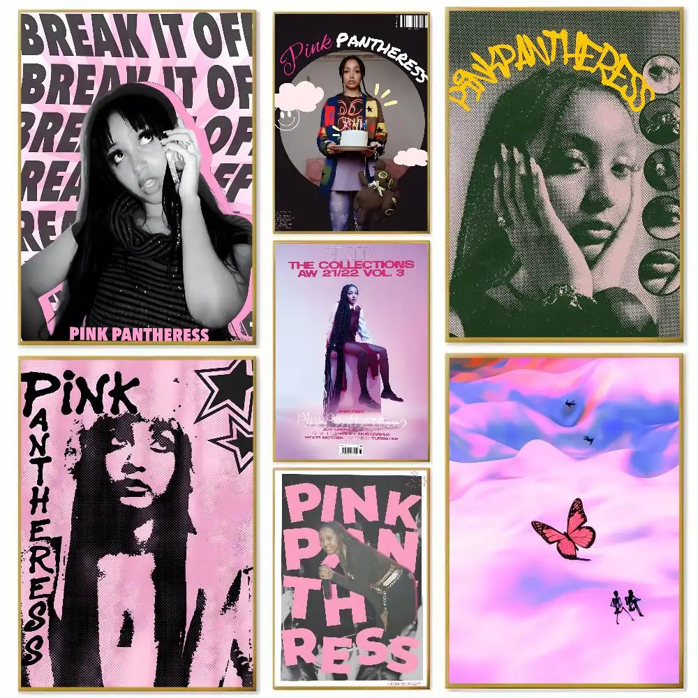 Klassischer Sänger P-Pink P-Pantheress Poster, Papierdruck, Zuhause, Wohnzimmer, Schlafzimmer, Eingang, Bar, Café, Kunst, Malerei, Dekoration