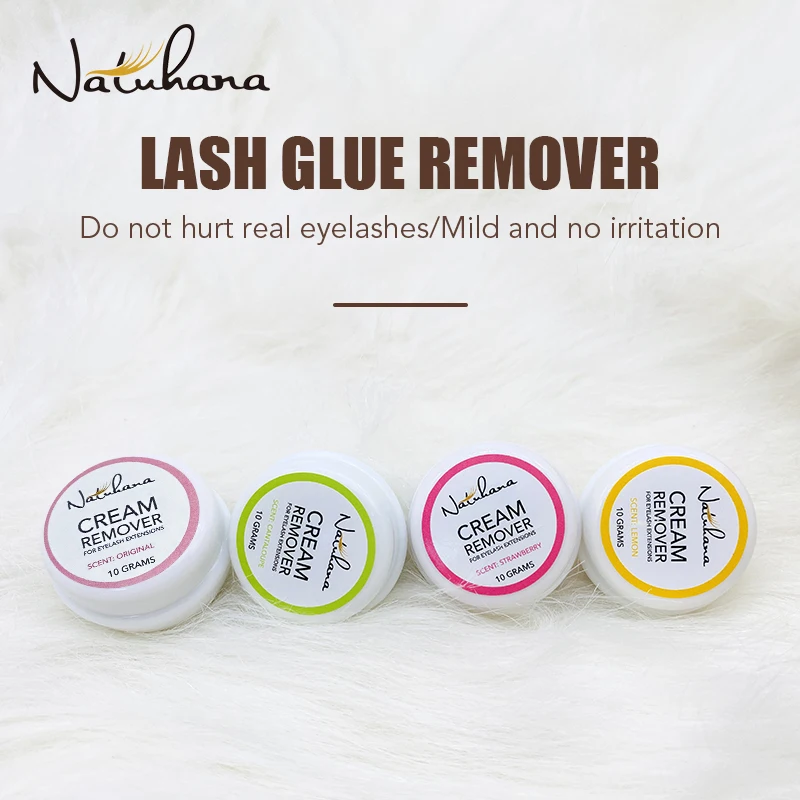 NATUHANA Professioneller Wimpernkleber-Entferner Creme Schnelle Entfernung von Klebstoff Wimpernverlängerung Entferner Creme Müheloses Make-up-Werkzeug Image