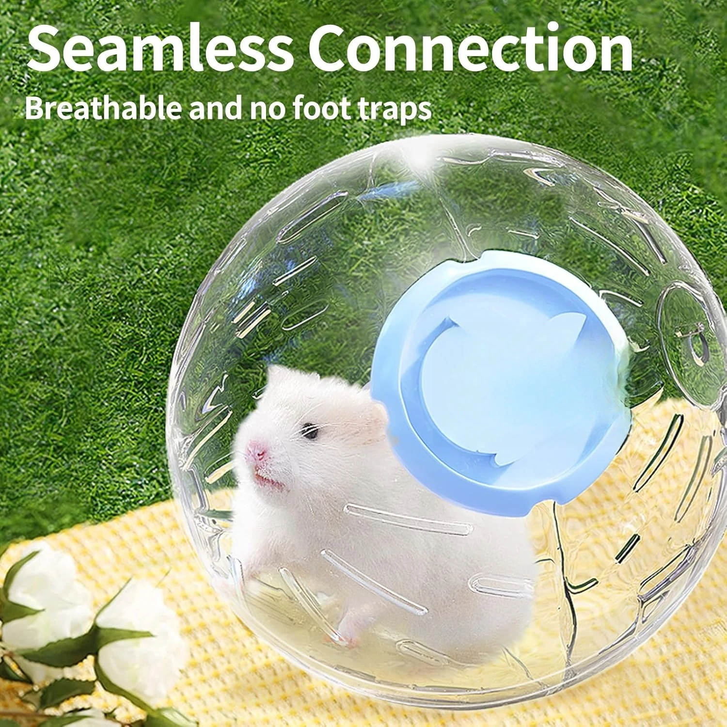 Hamsterball, Übungsspielzeug, Laufball, durchsichtige Kunststoffbälle, Hamsterkäfigzubehör für kleine und mittlere Hamster, syrischer Zwerg Image