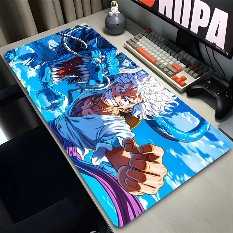 Anime Mauspad XXL Pc Gaming Zubehör Teppich One Piece Ruffy Gamer Tastatur Schreibtisch Matte Rutschfeste Laptop Notebook Großes Mauspad Image