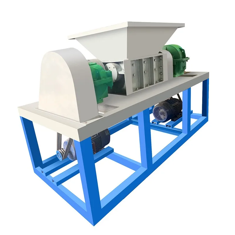 Kleiner Granulat-Metallzerkleinerer mit zwei Schaft für Haushaltsabfälle, Schrott, Aluminiumschalungzerkleinerend Image