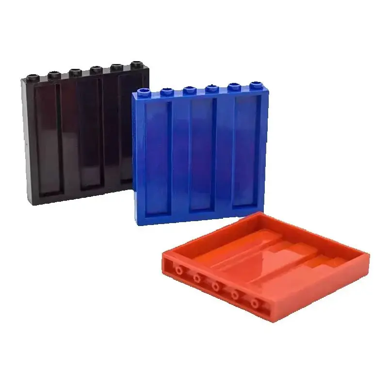 10 Stück 23405 Paneelbausteine 1x6x5 Teile Vertikale Wellblech-Technische Bausteine Bündelteile Montage Kreativ Image