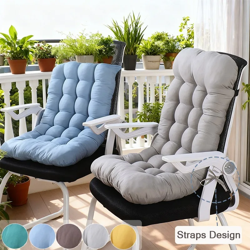 1 Stück modernes ergonomisches Stuhlkissen mit Rückenstütze, Polyester-Sitzpolster mit rutschfester Basis, Taillenkissen für Mittagessen Image