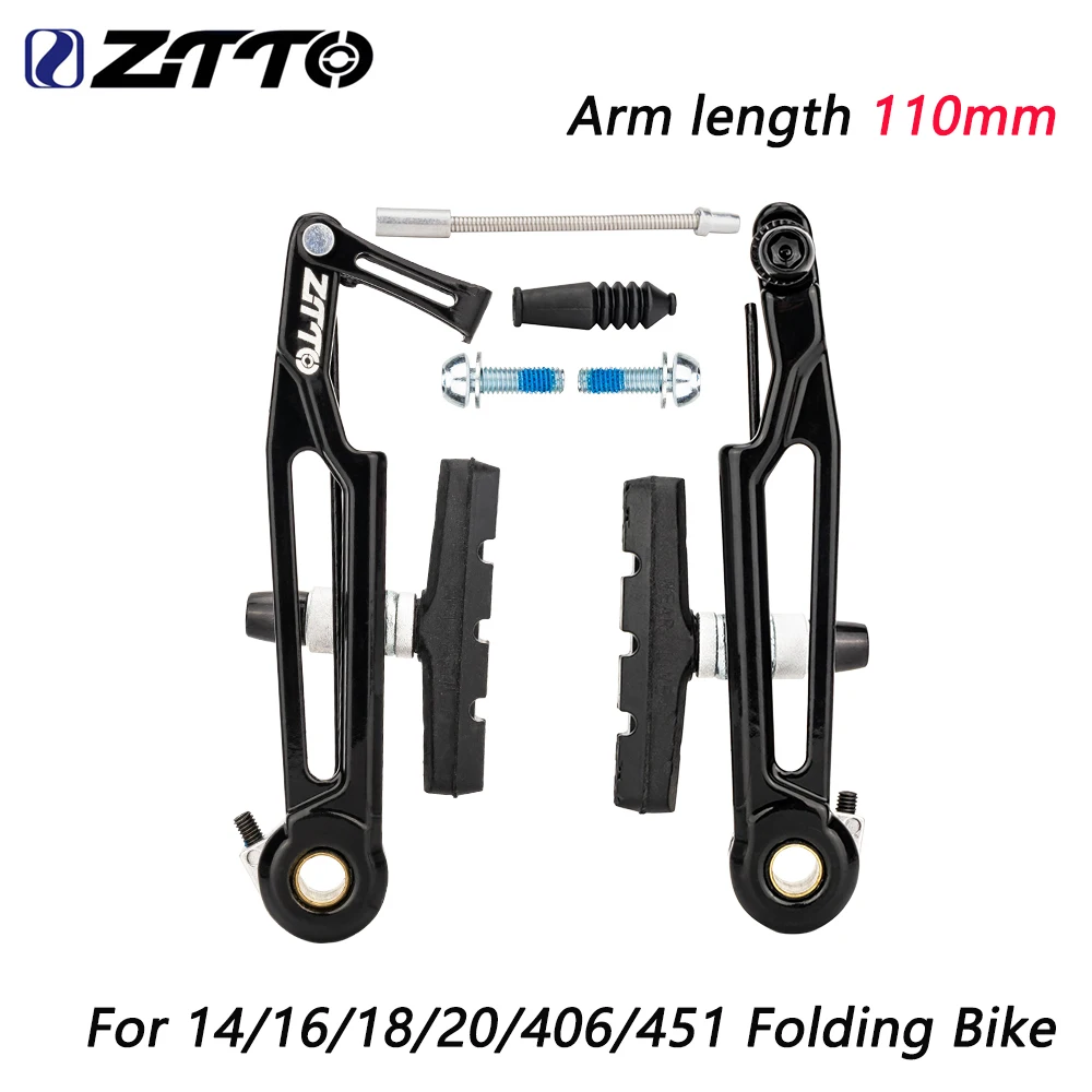 ZTTO Leichter V-Bremsen-Bremssattel 110mm Langer Arm Felgenbremssattel 412 Modifiziert 14 16 Zoll 406 451 Faltrad V-Bremsen-Bremssattel Image