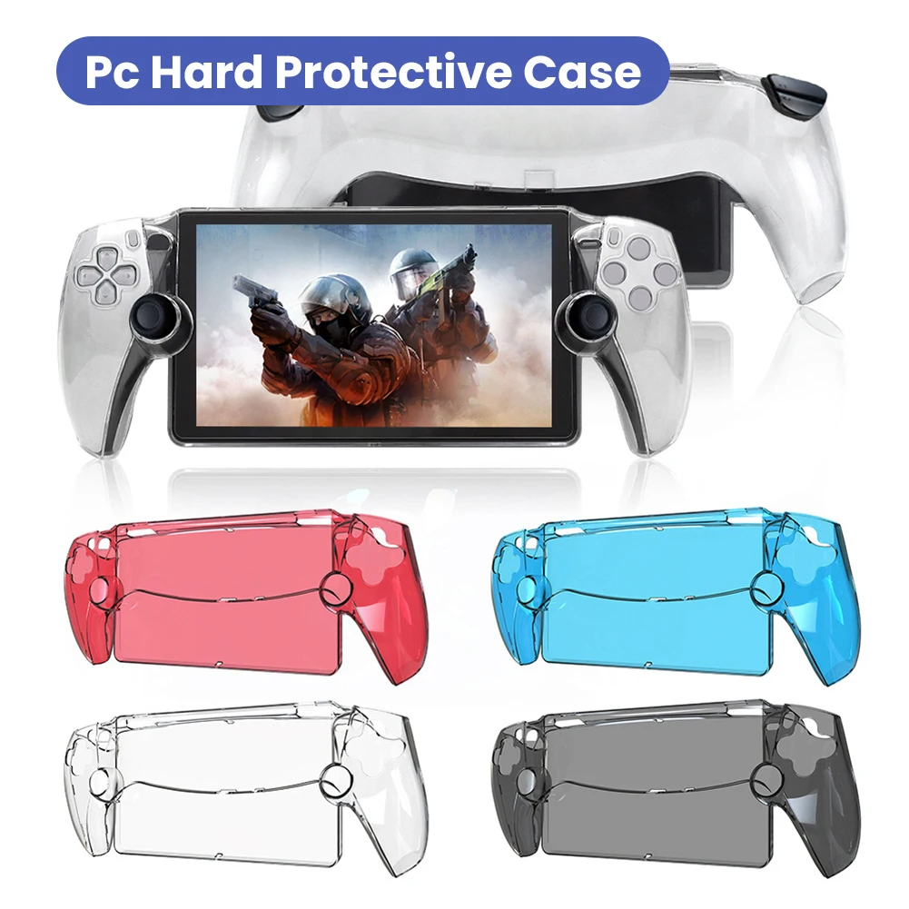 Transparente Schutzhülle, stoßfest, PC-Spielmaschinen-Griff, Shell-Hülle, Anti-Drop, waschbar, für PS5 Portal für Playstation Portal Image