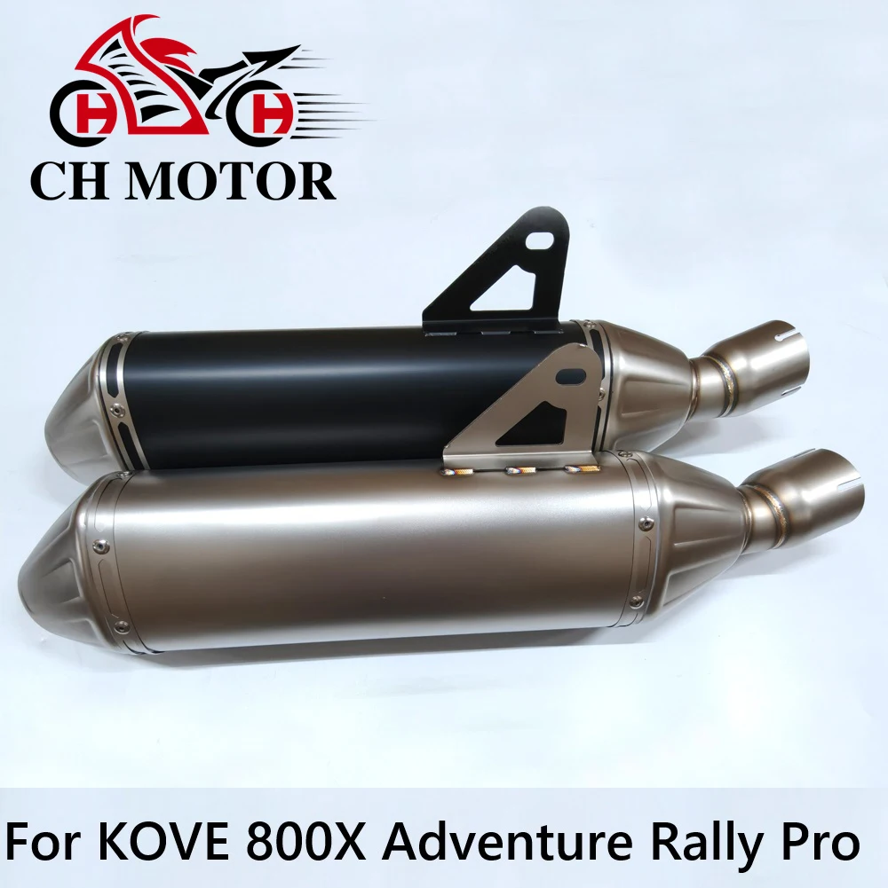 CHMotor Motorrad-Auspuffschalldämpfer Escapes Para Motos für KOVE 800X 800 X Adventure mit DB Killer 60 mm Leitung Image