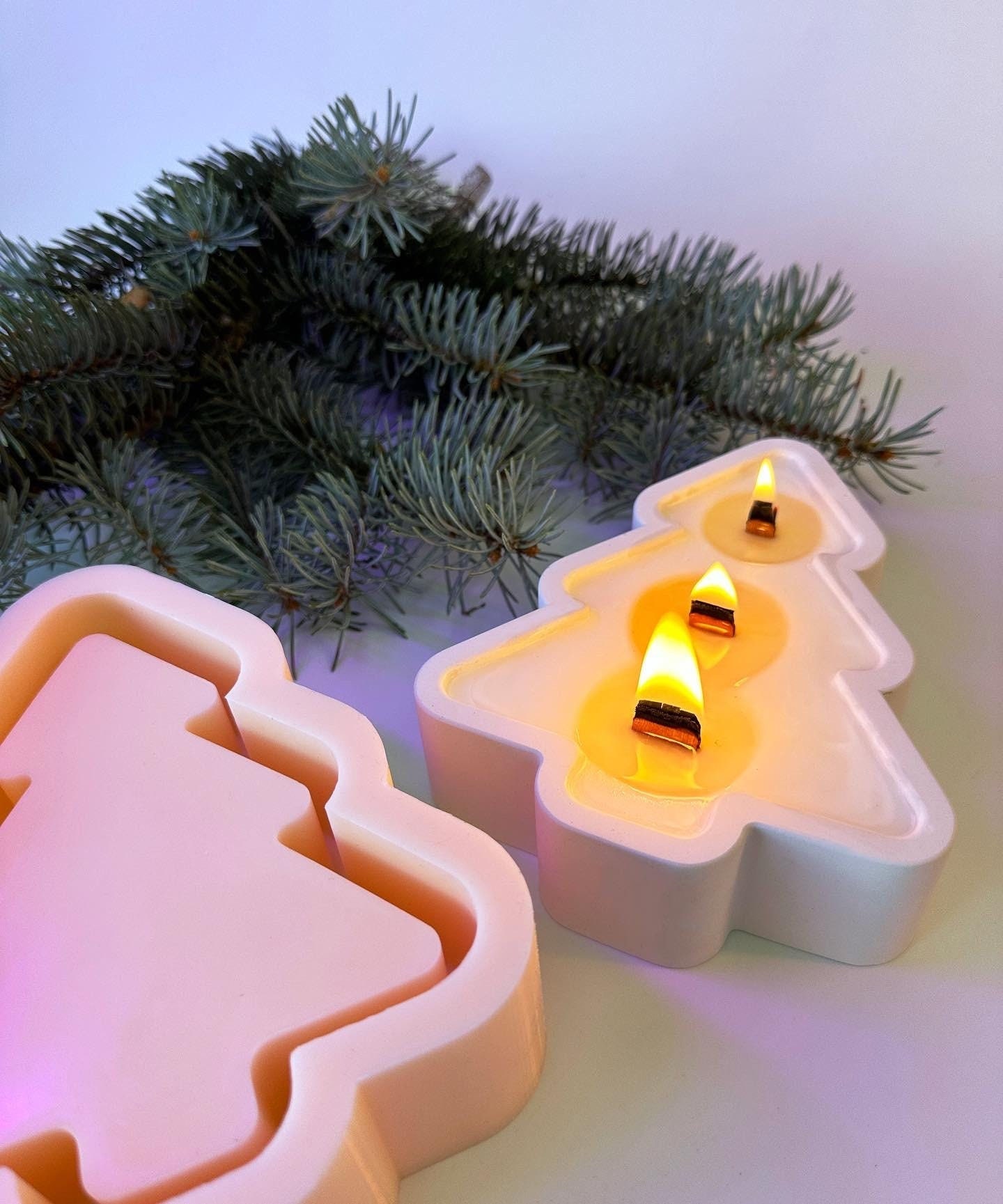 Stampo in silicone per albero di Natale, stampo per albero di Natale, stampo in silicone per vaso di Capodanno, stampo per albero, stampo per vaso di