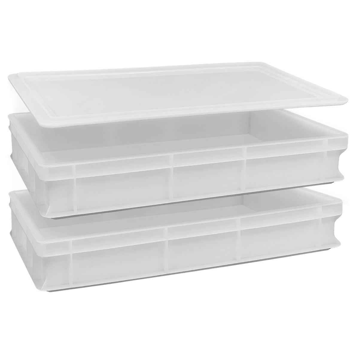 Set aus 2 geschlossenen Servierboxen 60x40x13 cm (H) mit 1 Deckel 26 Liter Image