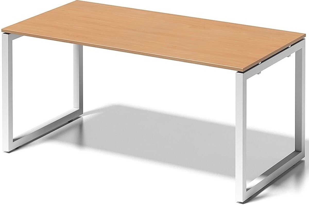 Bisley Schreibtisch Cito BxTxH 160x80x74cm buche Gestell verkehrsweiß Image