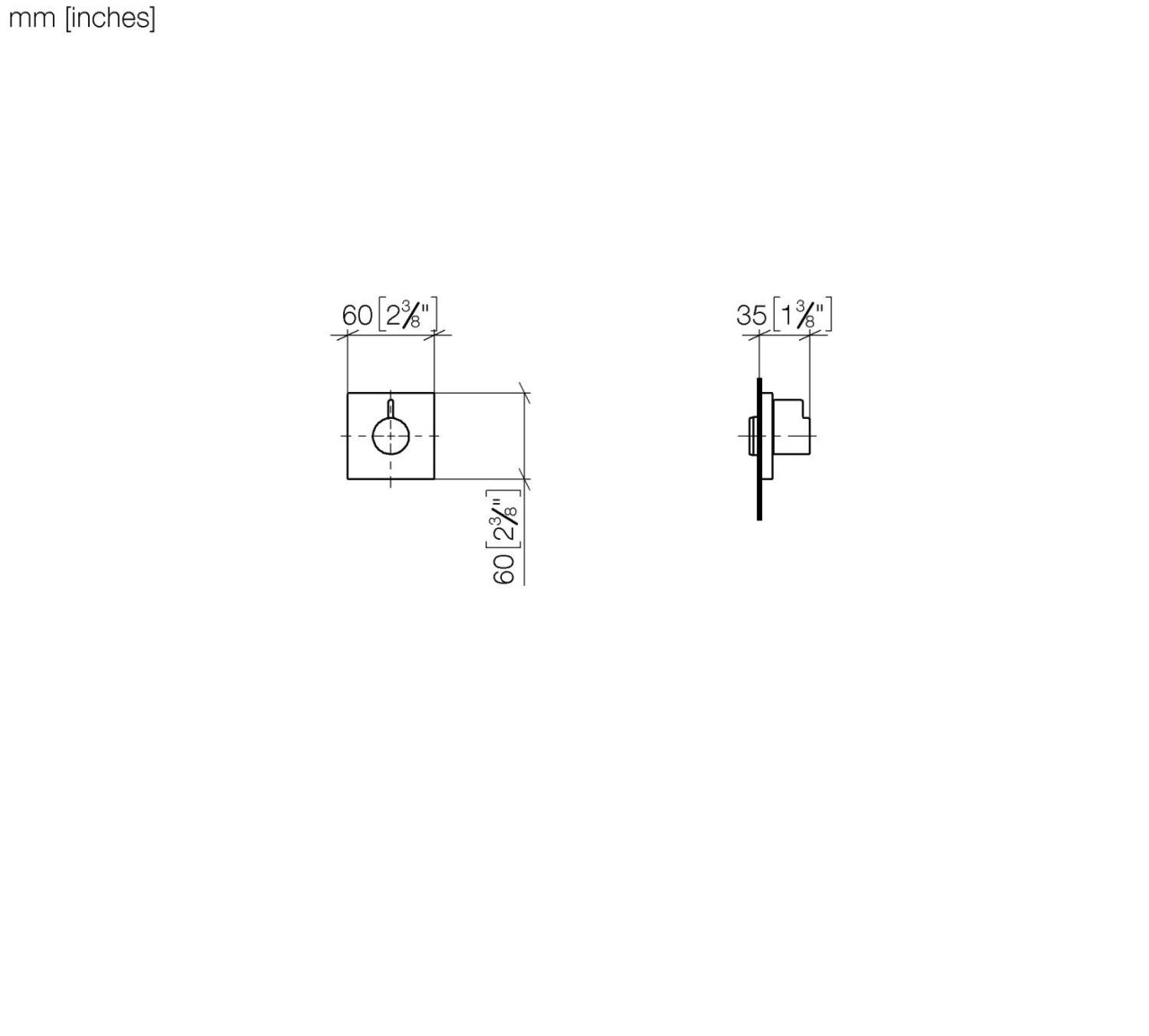 Dornbracht Unterputzventil, linksschließend 36608985-33 Image