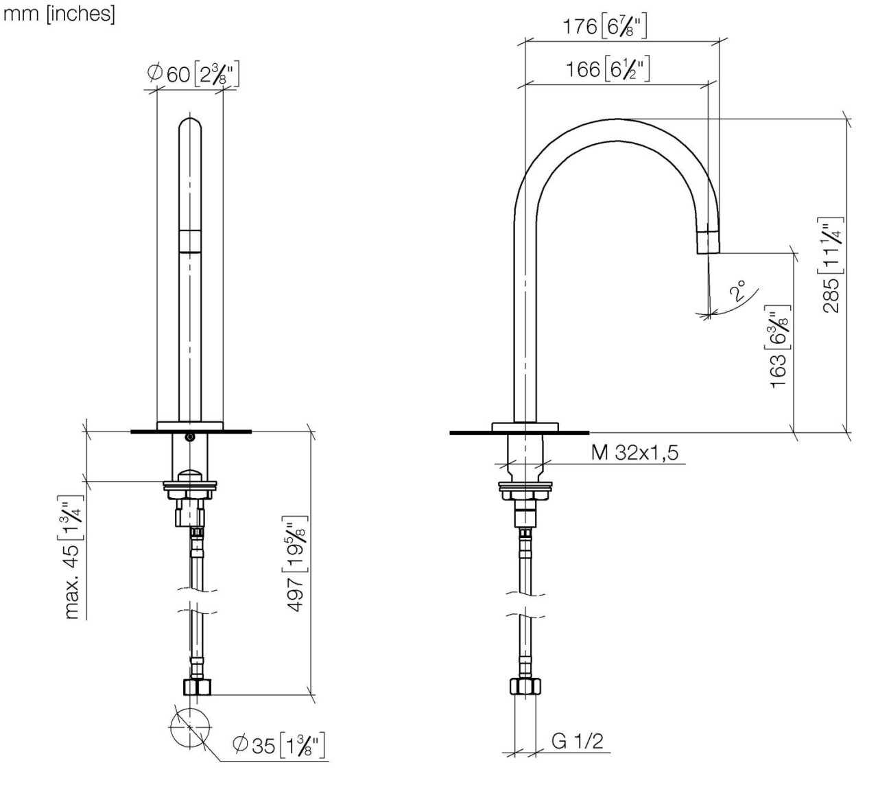 Dornbracht Waschtisch-Stand-Auslauf 13716882-28 Image