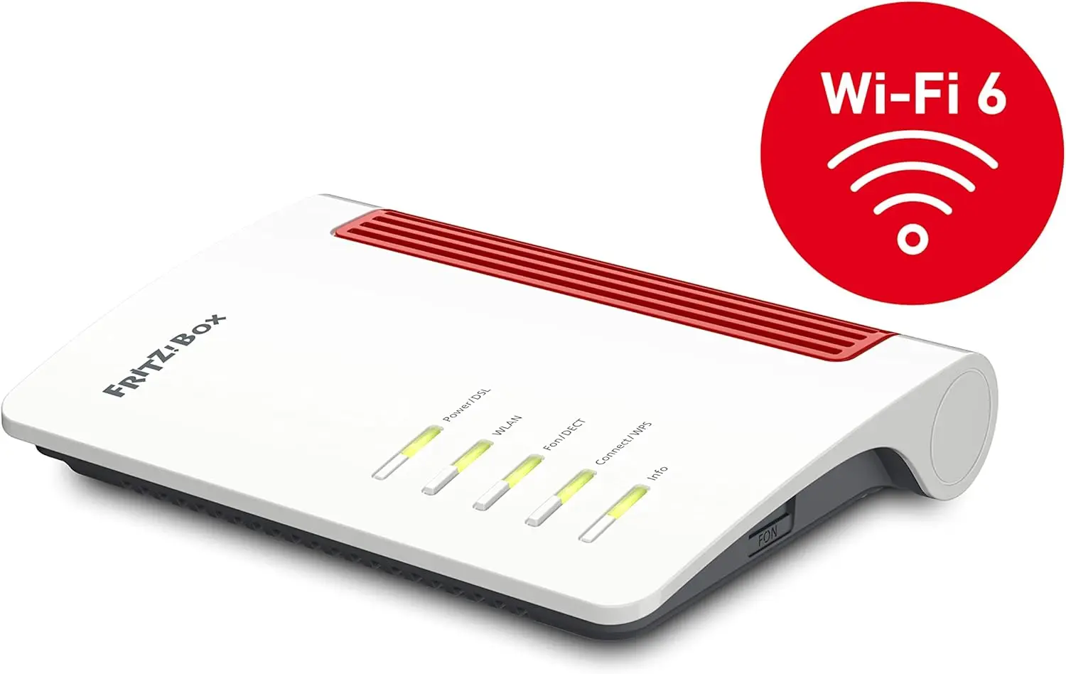 Box 7510 (Wi-Fi 6 DSL-Router (WLAN AX), bis zu 600 MBit/s (2,4 GHz), VDSL-Supervectoring 35b bis zu 300 MBit/s, WLAN-Mesh. Image