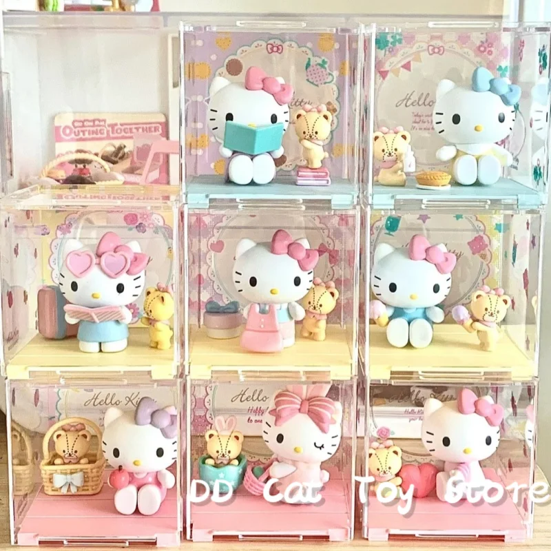 Echte Sanrio Hello Kitty Sweetheart Playmate Blind Box Hello Kitty Actionfigur Überraschungsbox Trendy Doll Decor Geburtstagsgeschenk