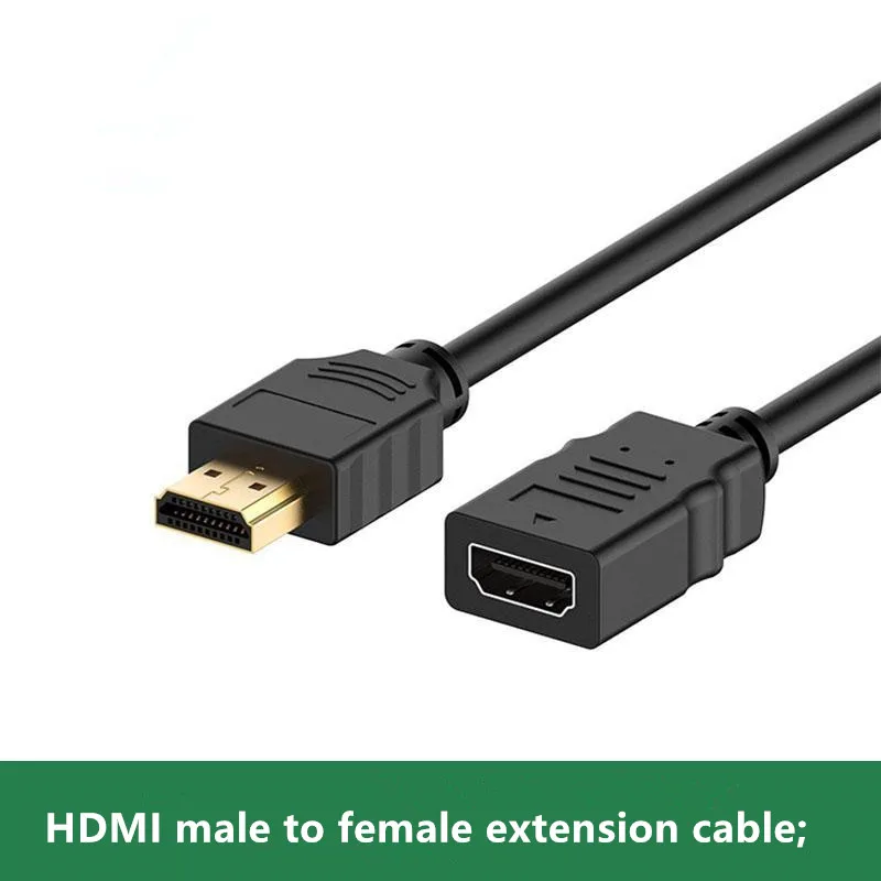Cavo di prolunga compatibile HDMI da 3 m 0,3 m 1 m maschio a femmina 4K 3D 1,4 V Cavo esteso HDMI per TV HD LCD Laptop PS3 Proiettore