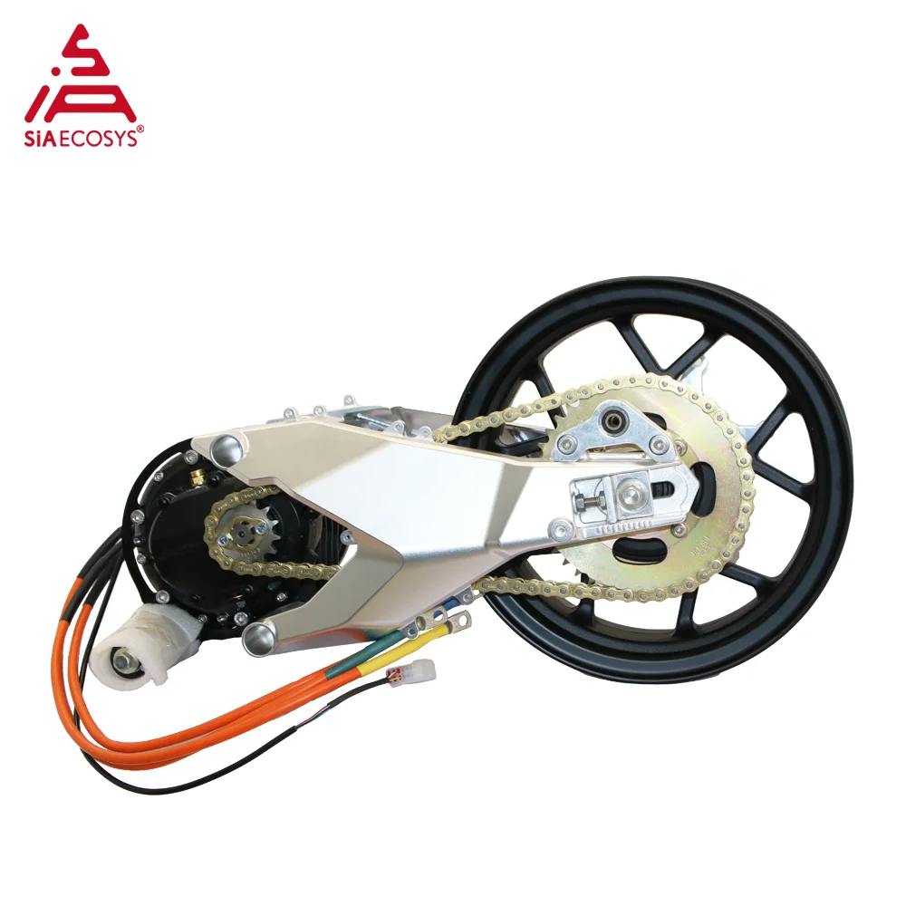 QS MOTOR 12*3,5 Zoll 14*3,5 Zoll 3000 W QSJ138D-70 Doppel-Stoßdämpfer-Mittelantriebsmotorbaugruppe für Elektroroller Image