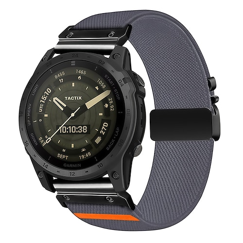 Uhrenarmband für Garmin Fenix 8 43mm Fenix 8 47mm Fenix 8 51mm Fenix 7 Pro Fenix 7S Pro Stoff Ersatz Gurt Schnellspanner Quick Fit Verstellbar Sportarmband Armband Image