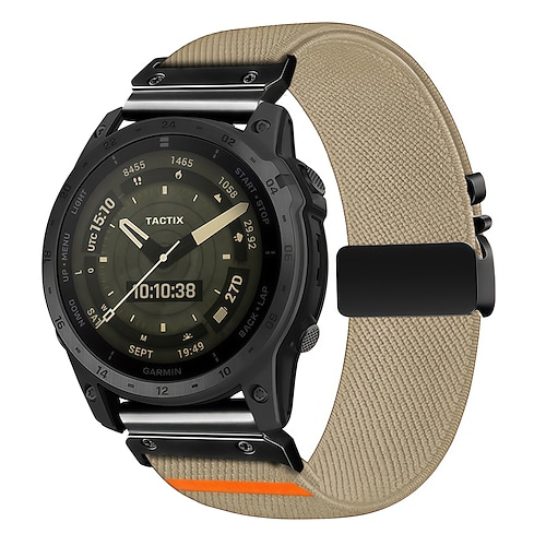 Uhrenarmband für Garmin Fenix 8 43mm Fenix 8 47mm Fenix 8 51mm Fenix 7 Pro Fenix 7S Pro Stoff Ersatz Gurt Schnellspanner Quick Fit Verstellbar Sportarmband Armband Image