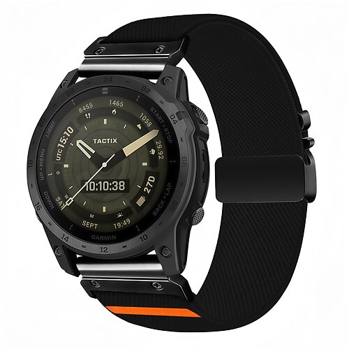 Uhrenarmband für Garmin Fenix 8 43mm Fenix 8 47mm Fenix 8 51mm Fenix 7 Pro Fenix 7S Pro Stoff Ersatz Gurt Schnellspanner Quick Fit Verstellbar Sportarmband Armband Image