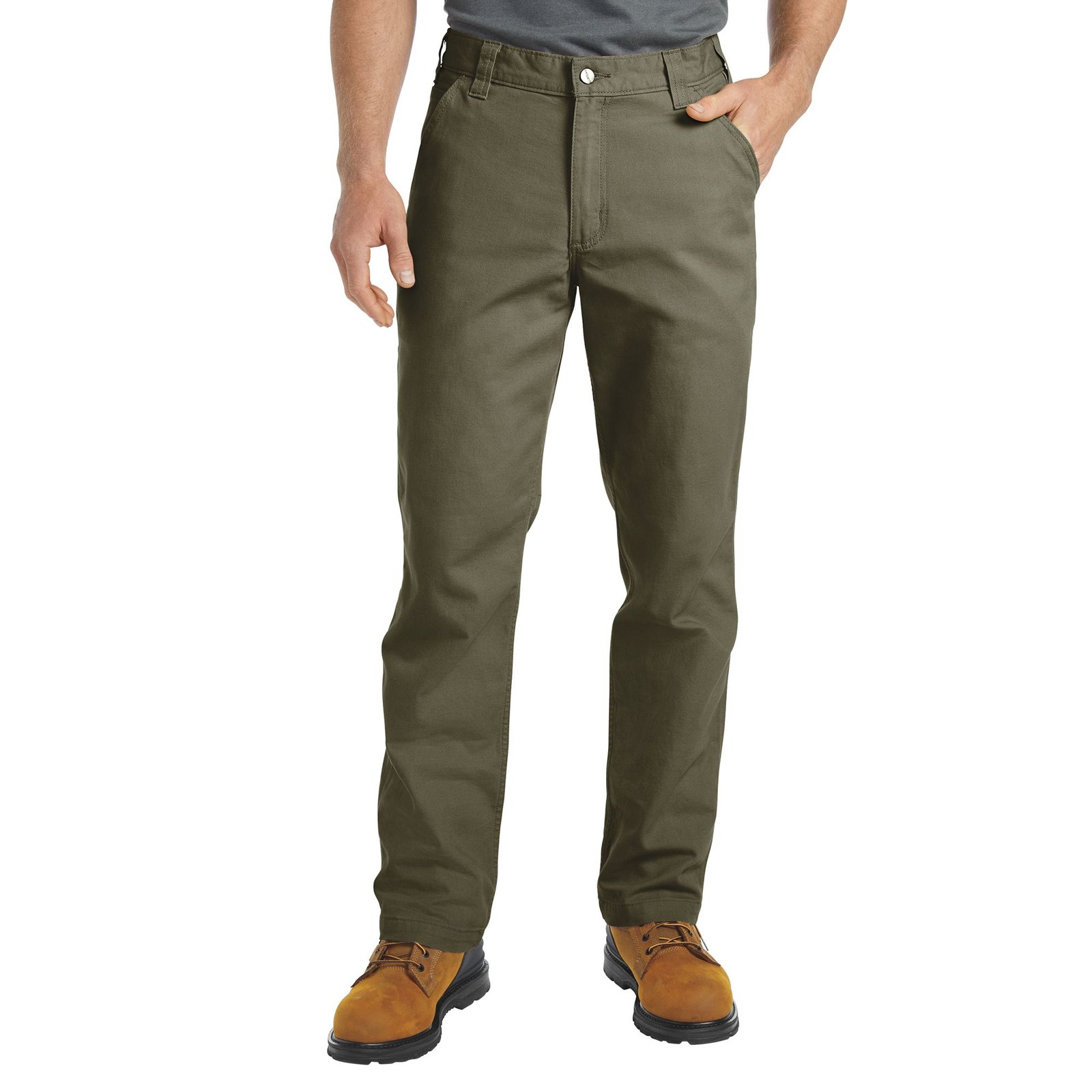 Carhartt Men's Relaxed Straight Rigby Dungaree (Size 42-30) Moss, Cotton,Spandex