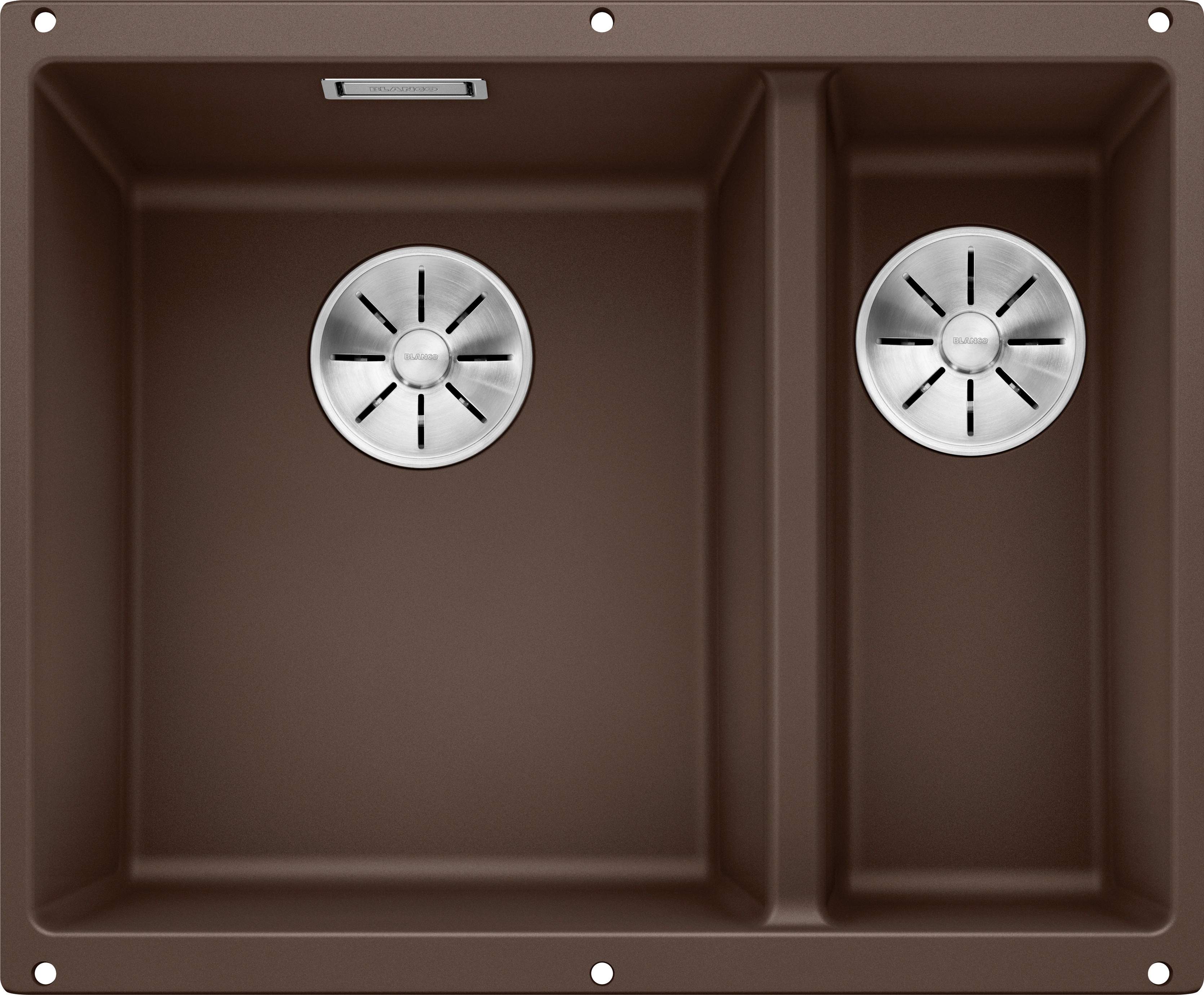 Granitspüle BLANCO "SUBLINE 340/160-U", natur, B:55,5cm H:19cm, Verbundwerkstoff, Küchenspülen