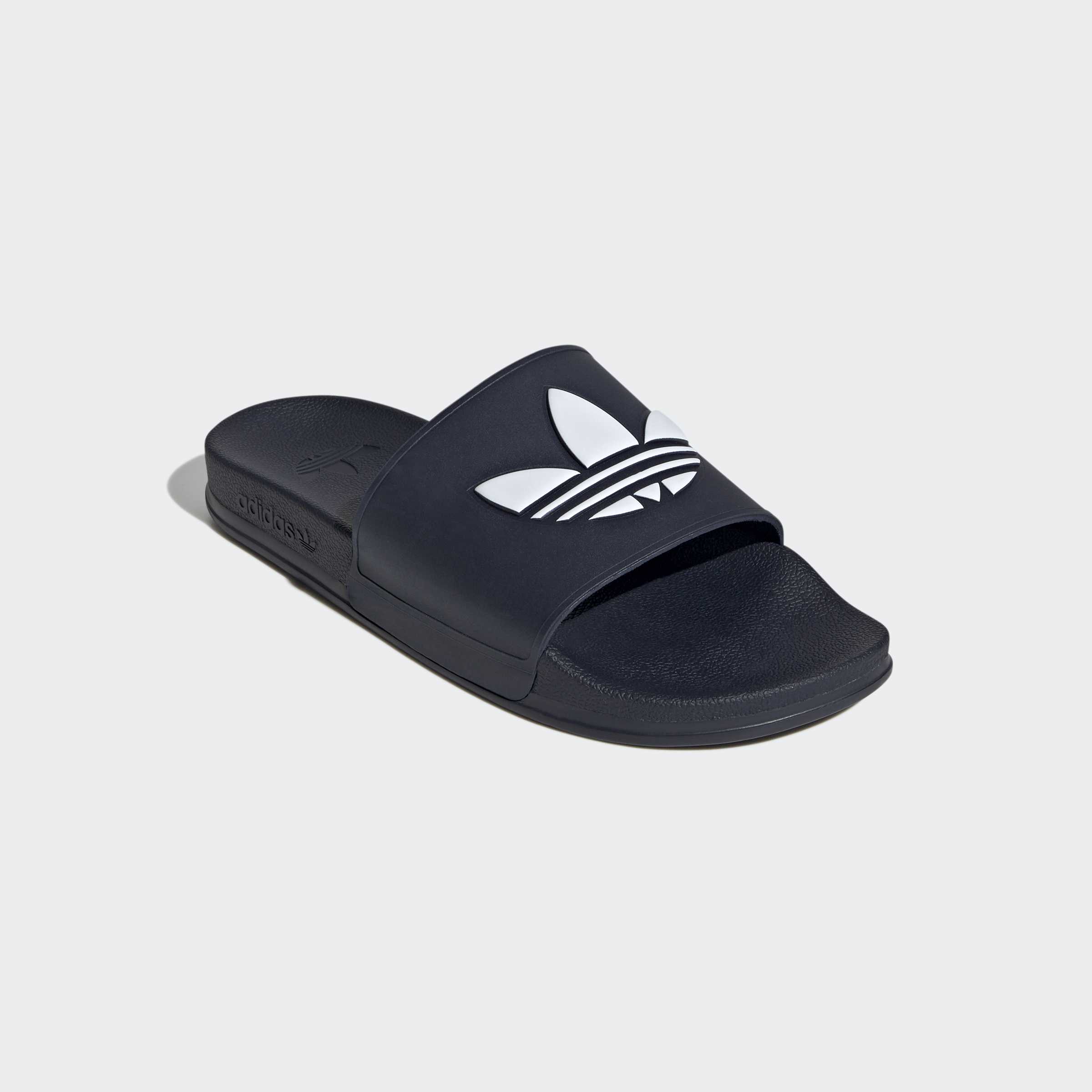 Badesandale ADIDAS ORIGINALS "ADILETTE OG CF BADESCHLAPPEN", Damen, Gr. 40,5, collegiate navy, ftwr weiß, collegiate navy, Synthetik, Schuhe, Badelatschen