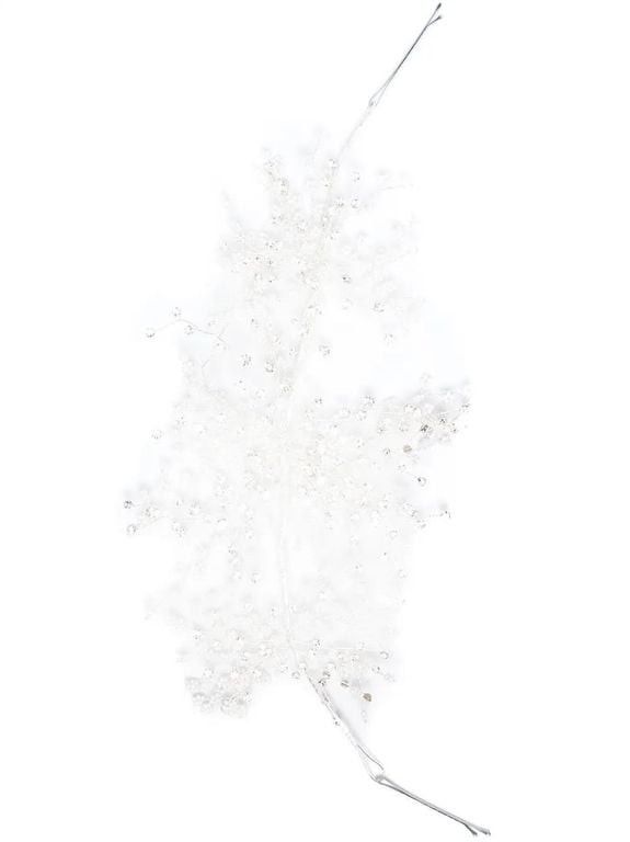 Bead And Pearl Embellishment Hair Accessory - White - Atu Body Couture Hair