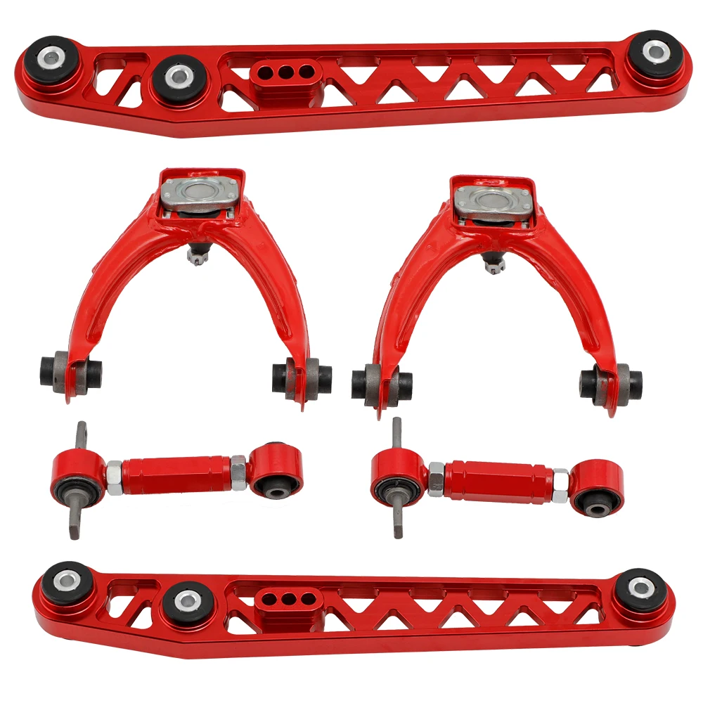 Braccio di Controllo Superiore Anteriore e Inferiore Posteriore + Kit Camber Posteriore per Honda Civic 1996-2000