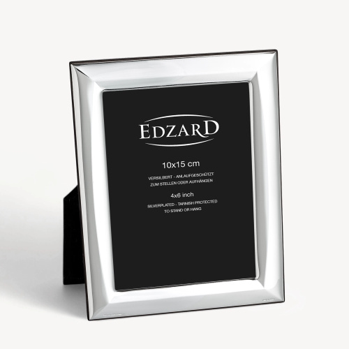 Fotorahmen Serino (10x15 cm), edel versilbert, anlaufgeschützt, mit Holzdekor-Rücken Image