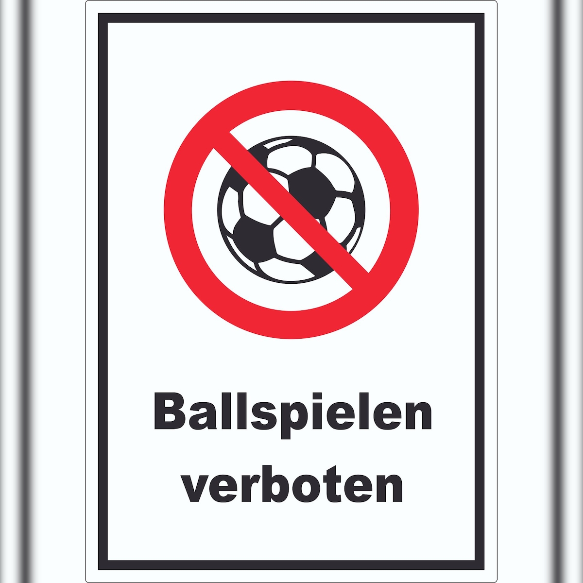 HB-Druck Ballspielen verboten Aufkleber A0 (841x1189mm) Image