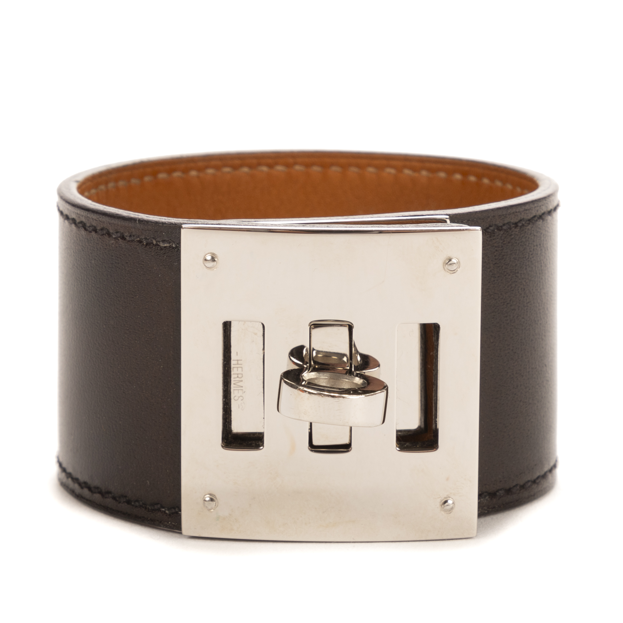 Hermes Pre-owned Womens Kelly Dog Bracelet - Black - One Size | Hermes Pre-owned Sale | Discount Designer Brands