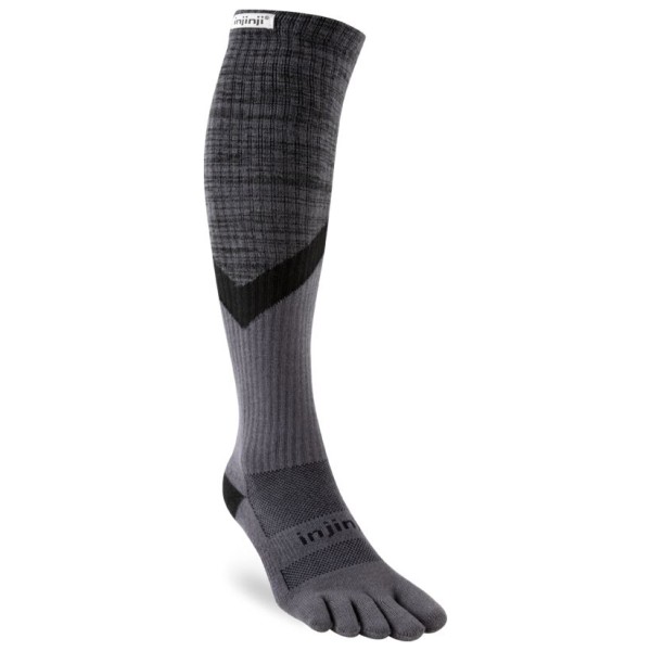 Injinji - Trail Midweight Over The Calf - Wandersocken 47,5+ | EU 47,5-49 grau