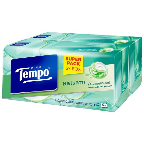 Tempo Taschentücherbox »Balsam« 4-lagig 2 Stück weiß Image