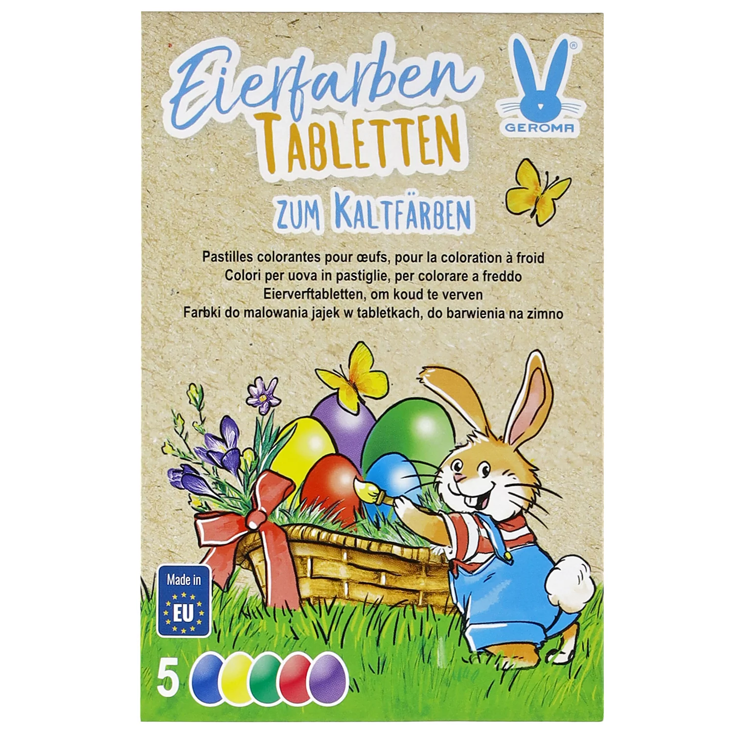 Eierfarben Kaltfarben, 5 Farben Image