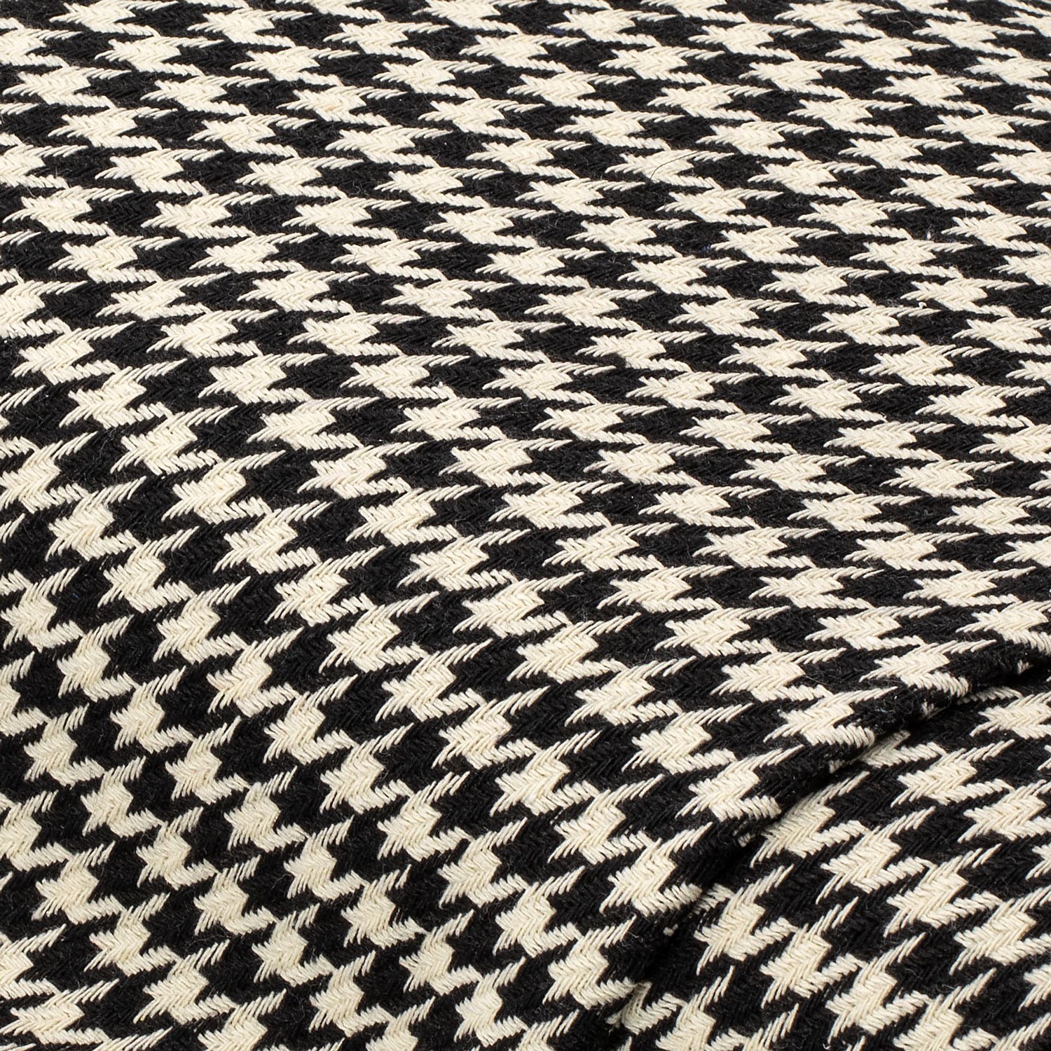 Webstoff Hahnentritt, schwarz-weiß Image