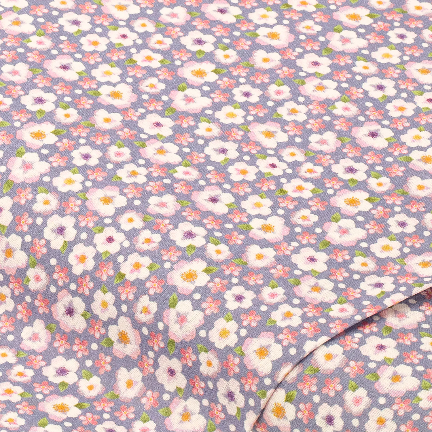 Baumwollstoff Blüten „Sina“, lila-color