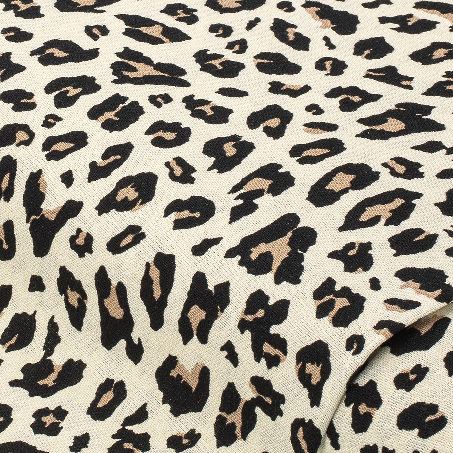 Viskose-Leinen Leopard, natur-color Image