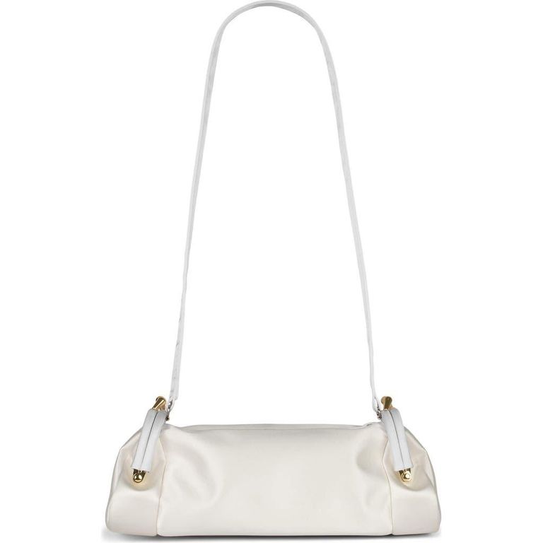 On-Sunset Satin Shoulder Bag - White - Jeffrey Campbell Shoulder Bags