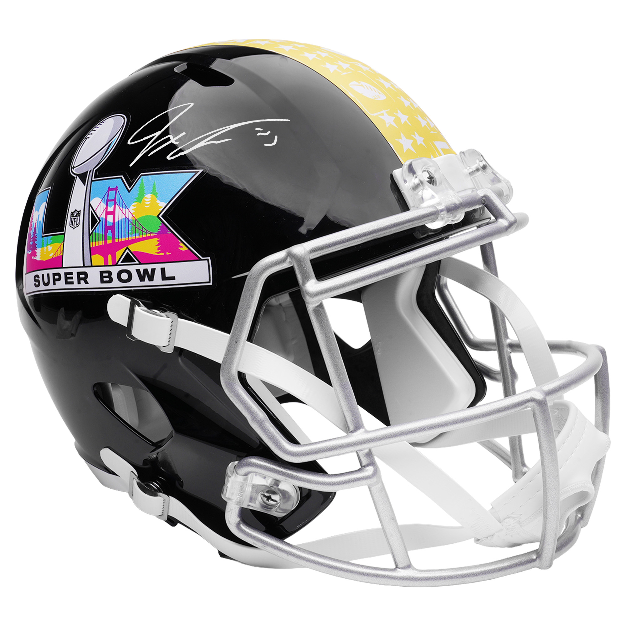 Jaxon Smith-Njigba Seattle Seahawks signierter Riddell Speed Replica Helm vom Super Bowl LX Image