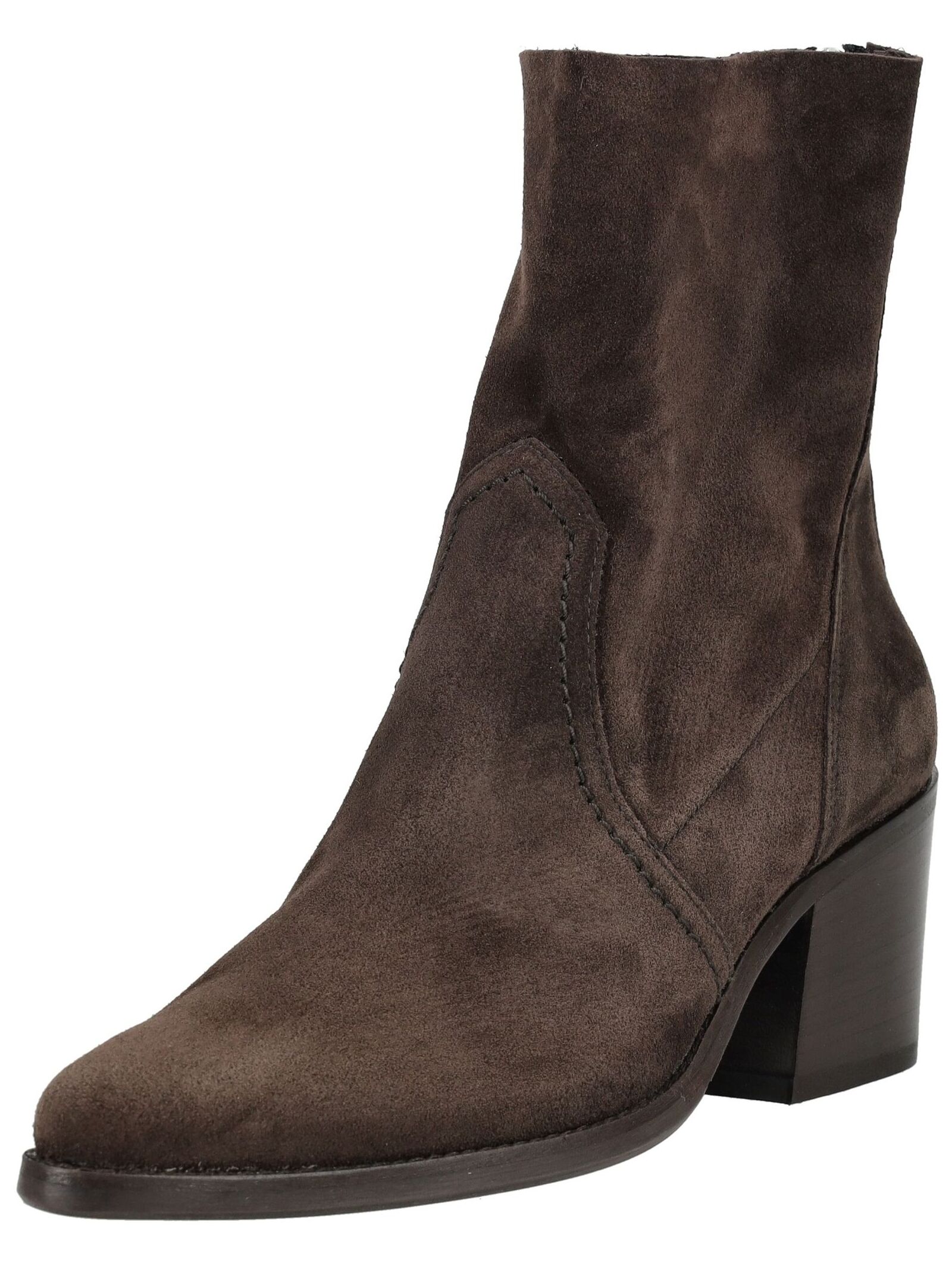 Stiefelette PAUL GREEN "Paul Green Stiefelette Leder", Damen, Gr. 41, mocca, Leder, Schuhe Stiefelette