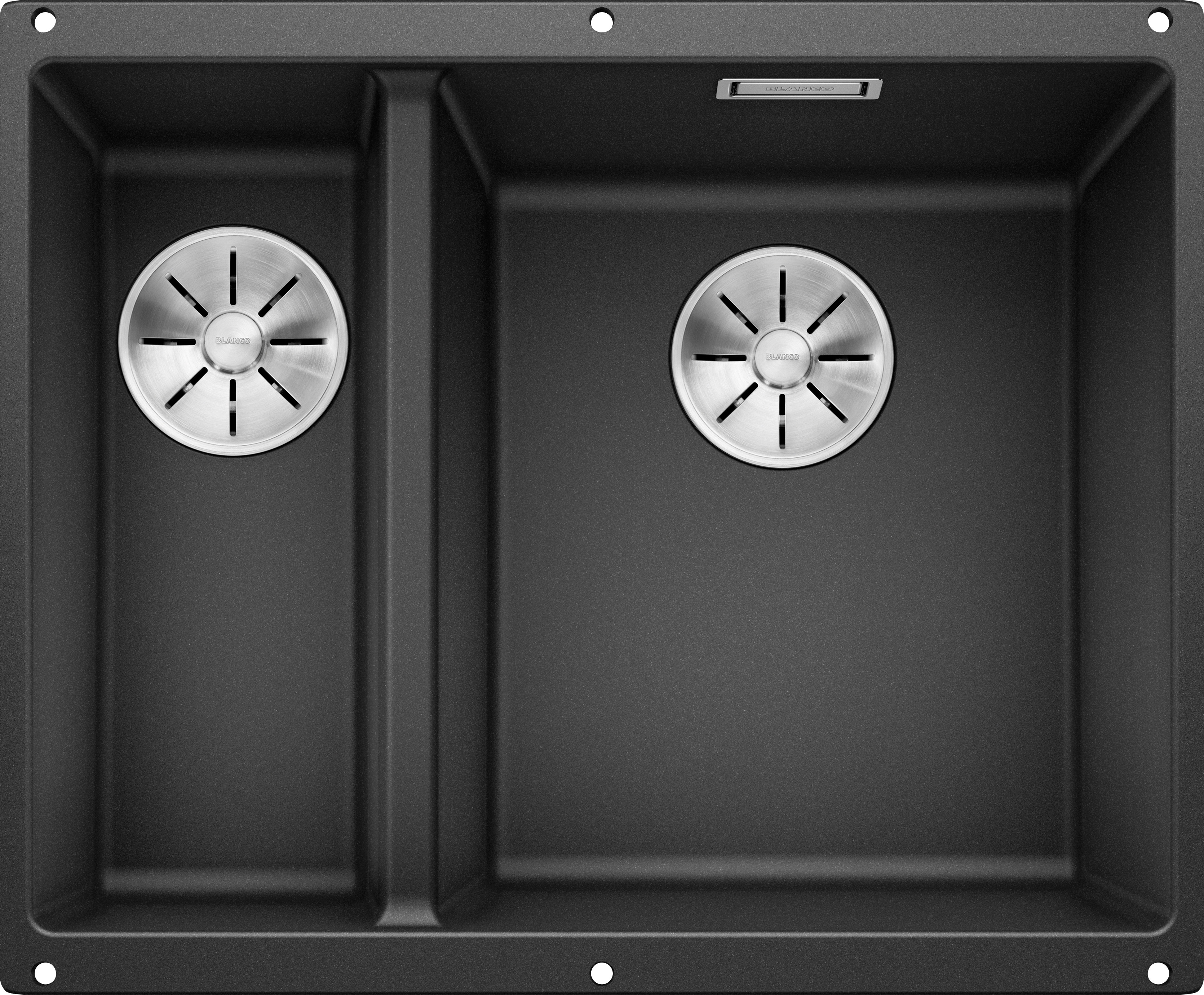 Granitspüle BLANCO "SUBLINE 340/160-U", anthrazit, B:55,5cm H:19cm, Verbundwerkstoff, Küchenspülen