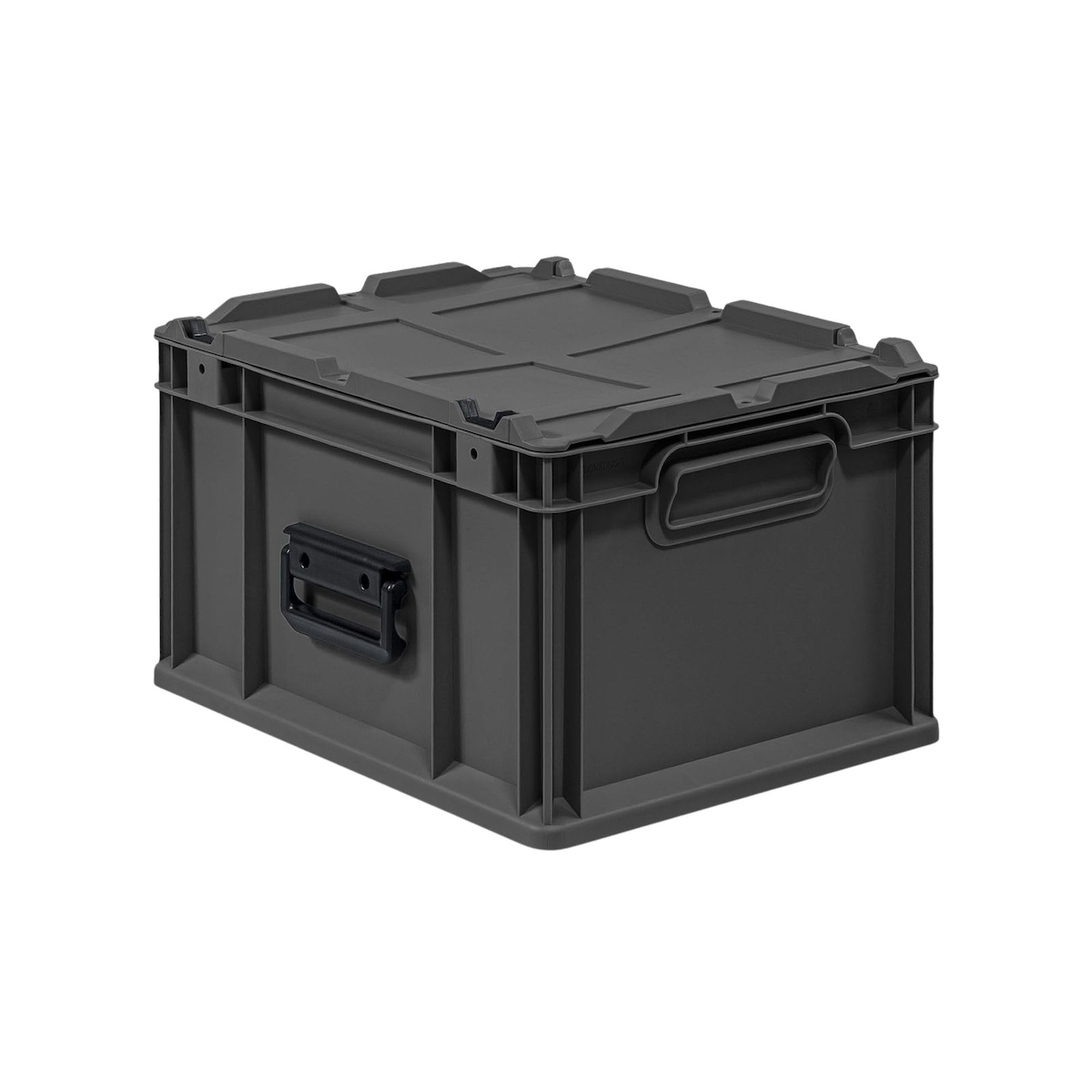 PROREGAL Eurobox NextGen Portable, HxBxT 23,5x30x40cm, 20 Liter, Schwarz, Eurobehälter, Transportbox, Transportbehälter, Stapelbehälter Image