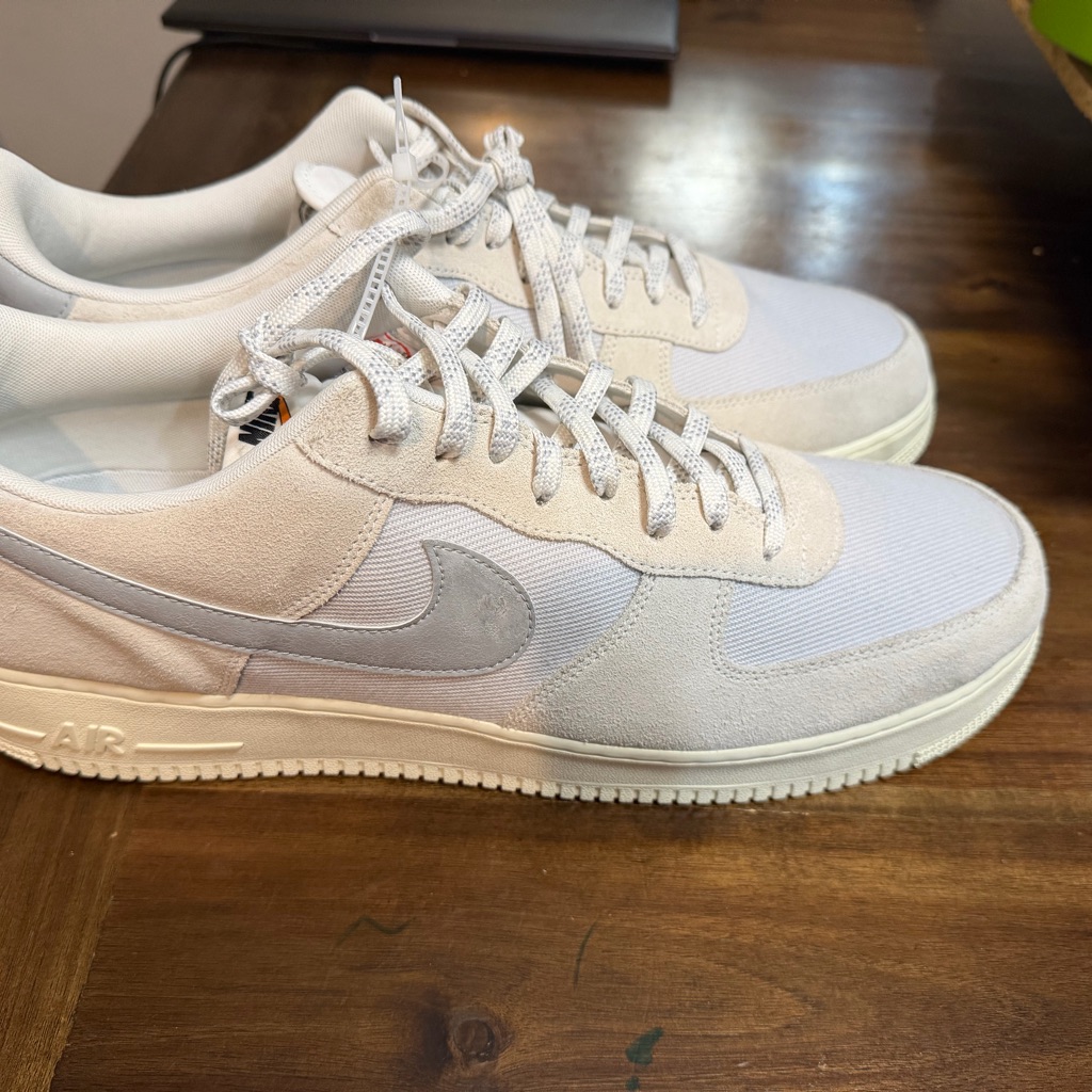 Nike Shoes | Men’s Nike Air Force 1 Shoes Size 18 New Nike Af1 Shoes | Color: Cream/White | Size: 18