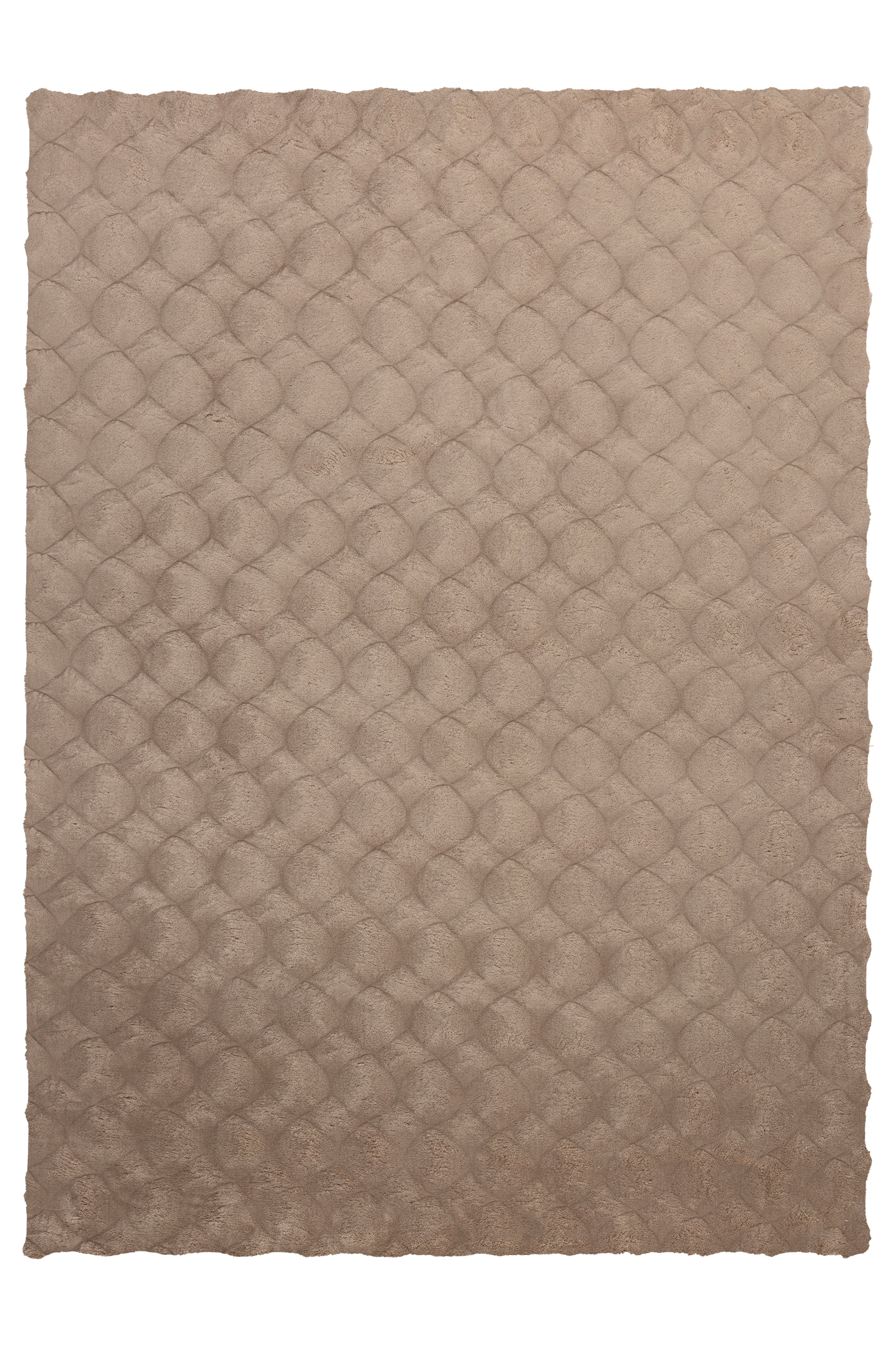 Teppich KAYOOM "Royal Glow 825", taupe, B:160cm H:30mm L:230cm, Polyester, Teppiche, Teppich, Auch in rund, Hochflor, Modernes Muster, Vegan