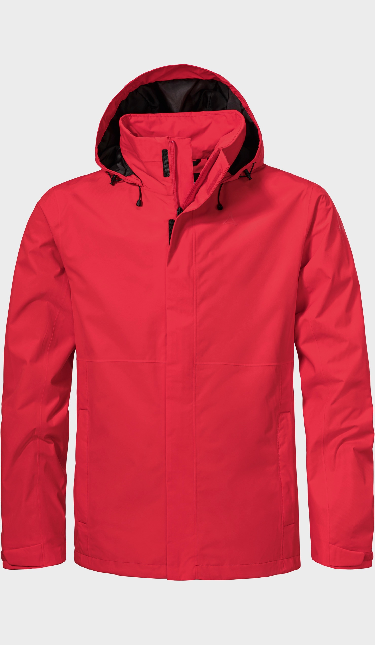 Outdoorjacke SCHÖFFEL "Jacket Gmund M", Herren, Gr. 54, 2605, rot, Oberstoff: Aussenseite: 100% Polyester; (Membran: Polyurethan); Futter Rumpf oben: 100% Polyester, regular fit, hoch geschlossener Ausschnitt, Jacken Outdoorjacke