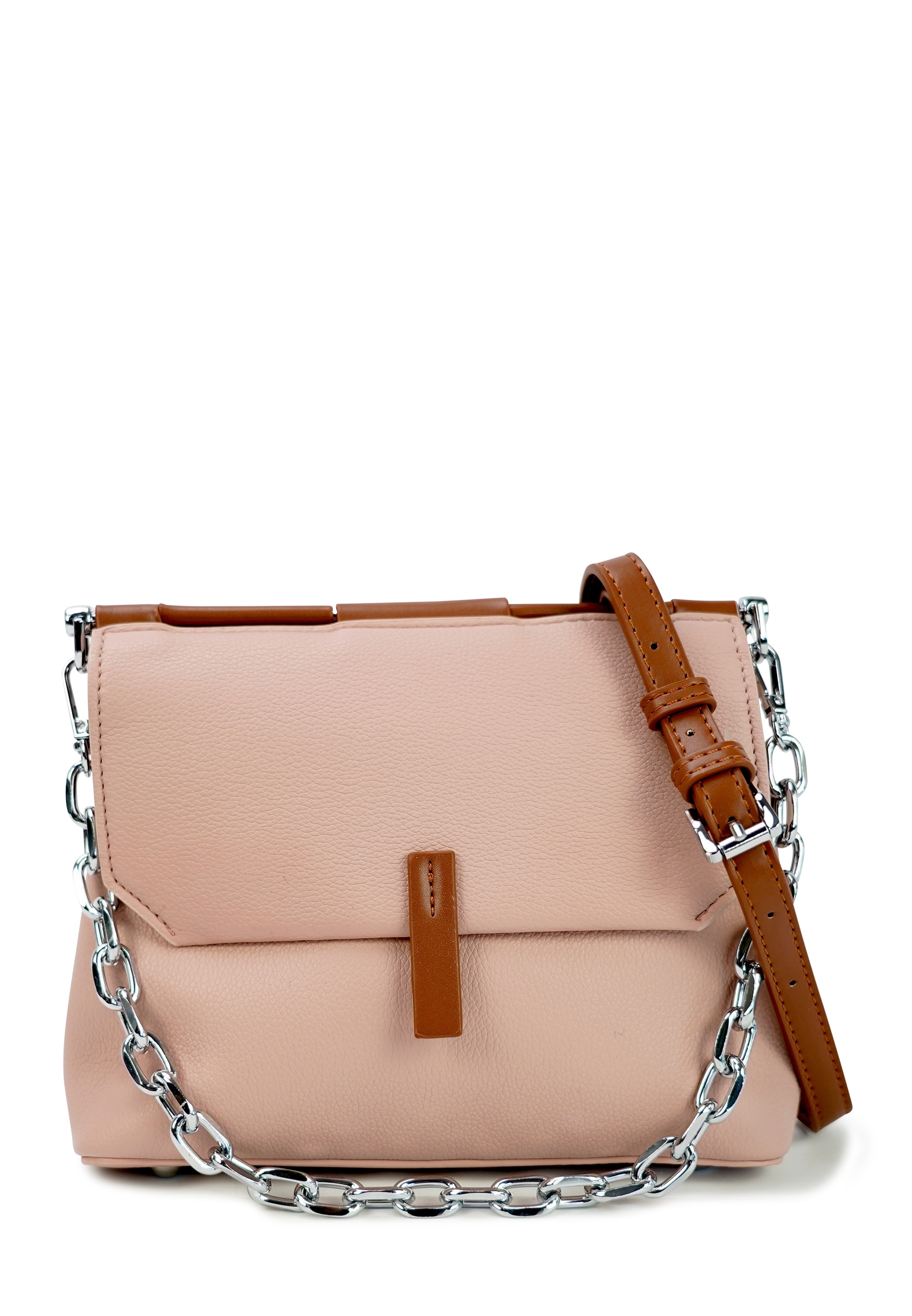 Schultertasche HARPA "KOA", Damen, Gr. B/H/T: 10cm x 17cm x 25cm, rosa, Polyurethan (PU), unifarben, Taschen Schultertasche, mit unterteiltem Hauptfach