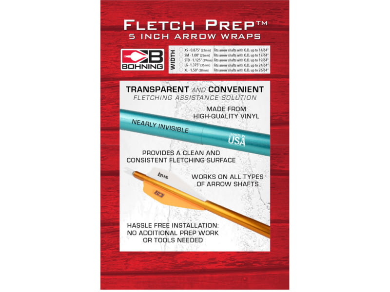Bohning Bohning Fletch Prep Wraps 5 in 30 Pk Cleat Standard 502091CL