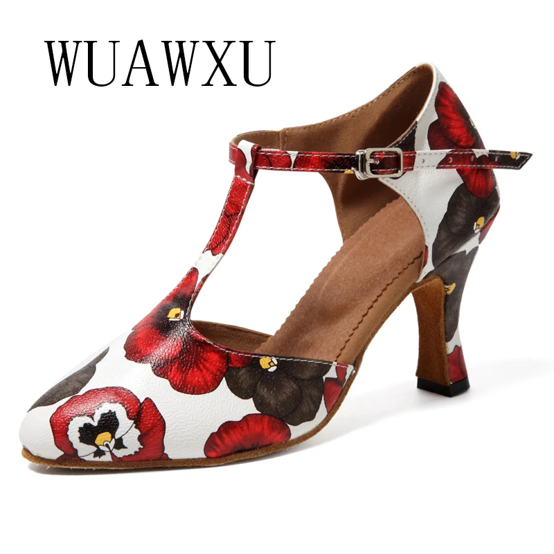 NATASHA2023 New Latin Dance Shoes Colorful Adult Dance Shoes Women's Dance Shoes High Heel Dance Shoes Party Dance Shoes Soft So