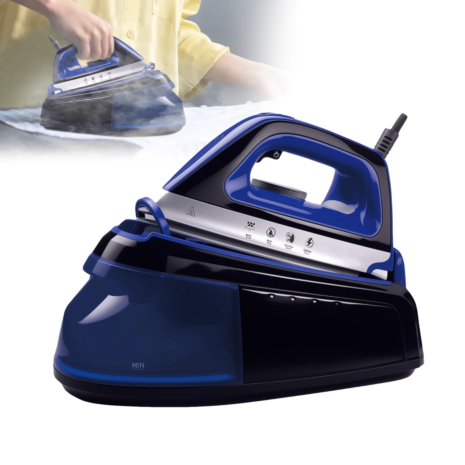 Fer électrique Portable Mini vêtement vapeur fer à vapeur pour vêtements fer réglable semelle en céramique fer pour le repassage