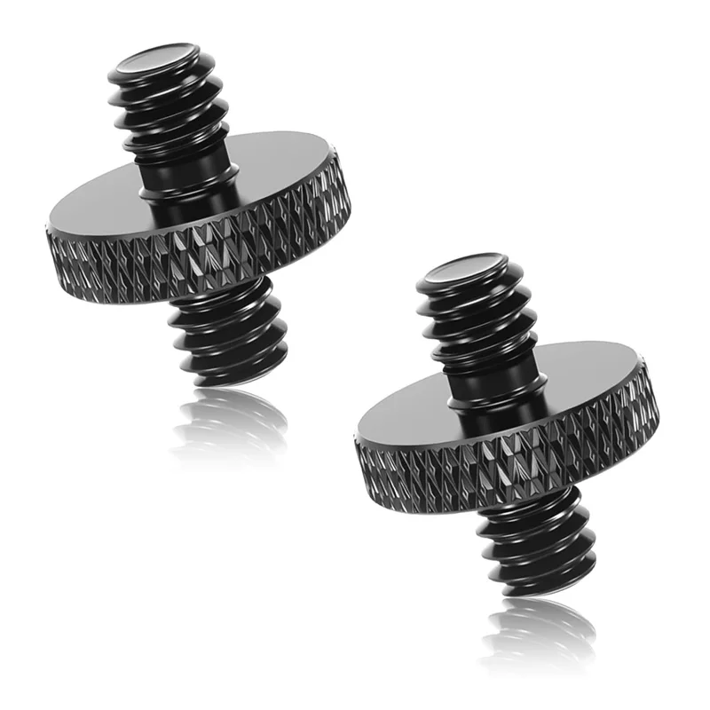Per fotocamera treppiede microfono 1/4 "maschio a 1/4" maschio filettato adattatore per vite treppiede doppia testa perno convertitore filettato di montaggio standard